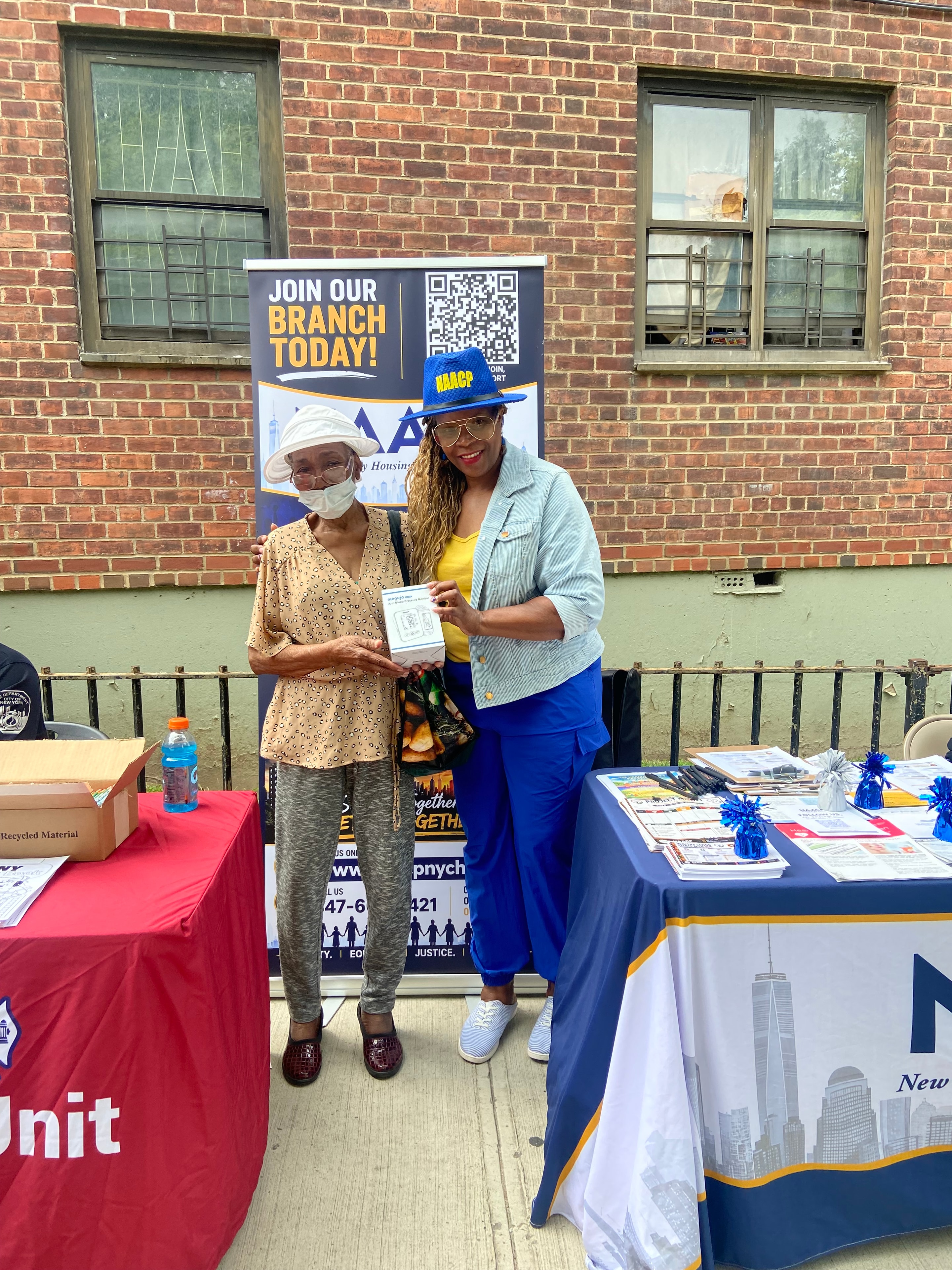 NAACP NYCHA Branch community outreach table