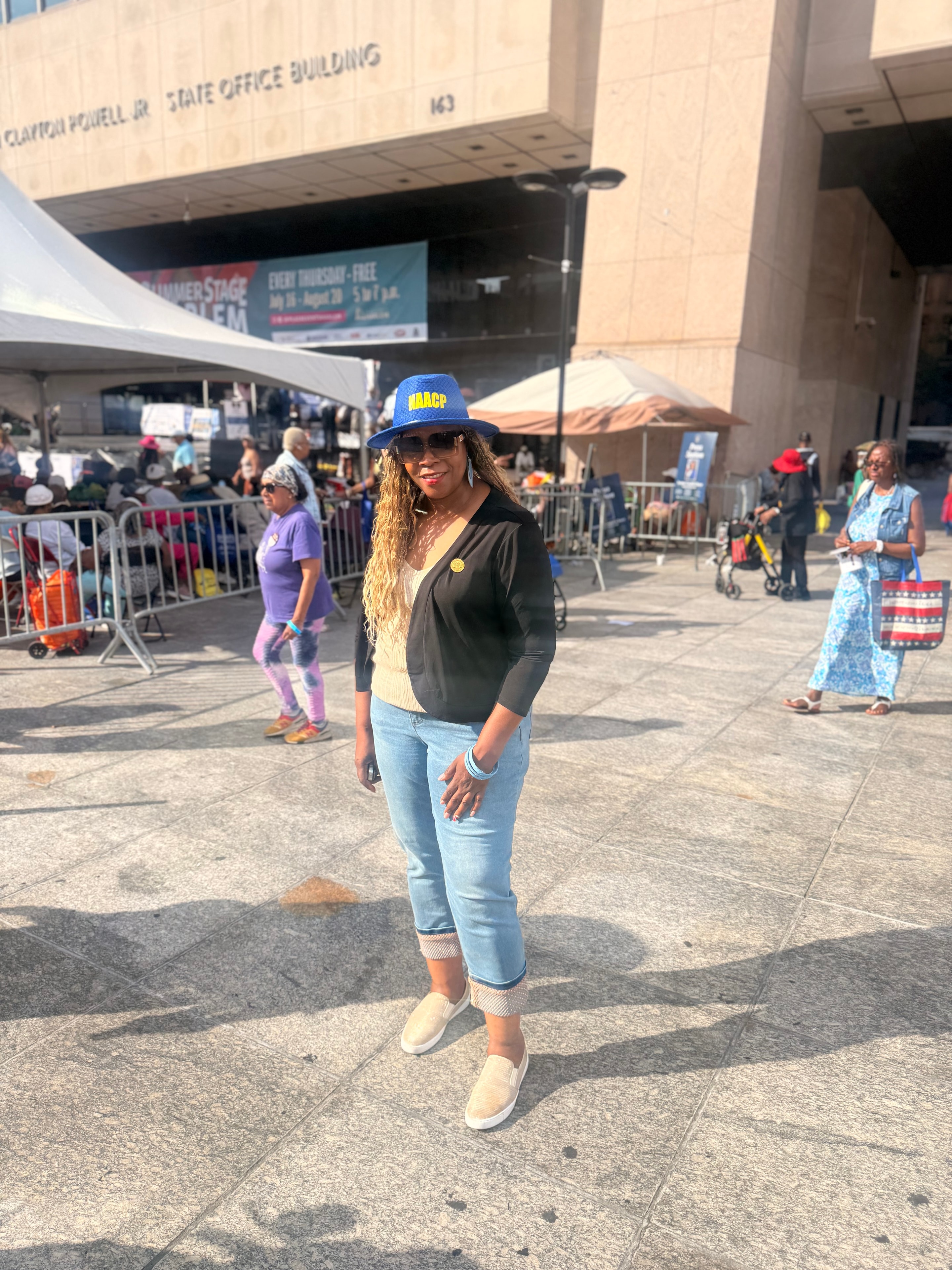 NAACP NYCHA Branch representative at a public community event